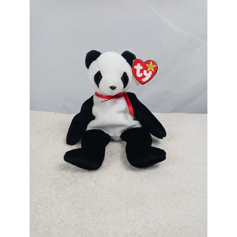 Ty‎ Beanie Baby Fortune The Panda Bear 1997 Panda Bean Bag Plush Stuffed Animal